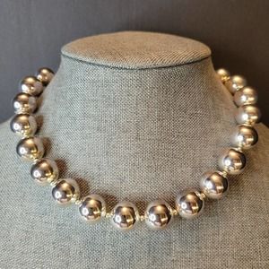 Premier Designs Choker Necklace Silver Tone 16” With 3” Extender Vintage NIB